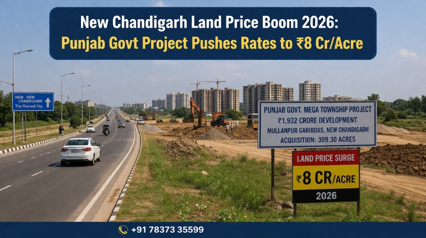 New Chandigarh's Land Boom: From ₹5 Cr to ₹8 Cr – The Investment Story of 2026