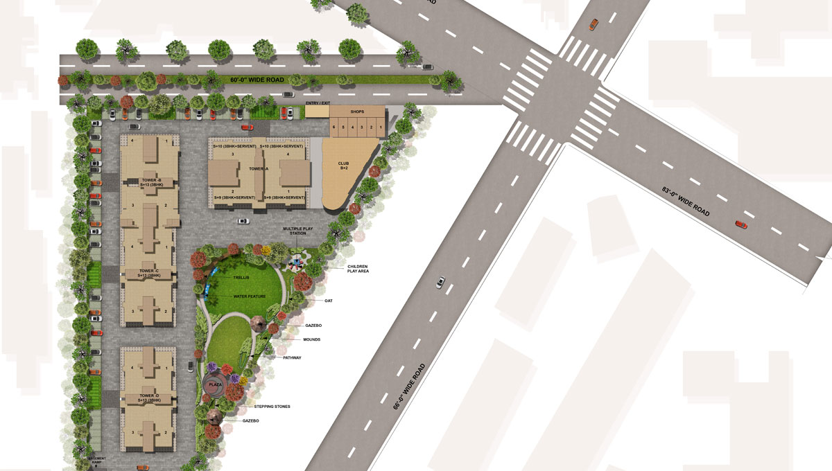 Master plan site layout of The Zirk